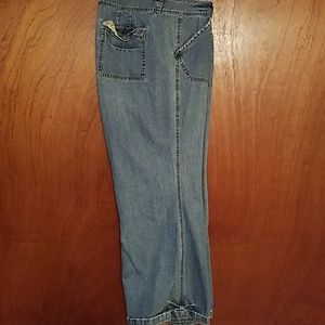 Venezia slant pocket tie front jeans